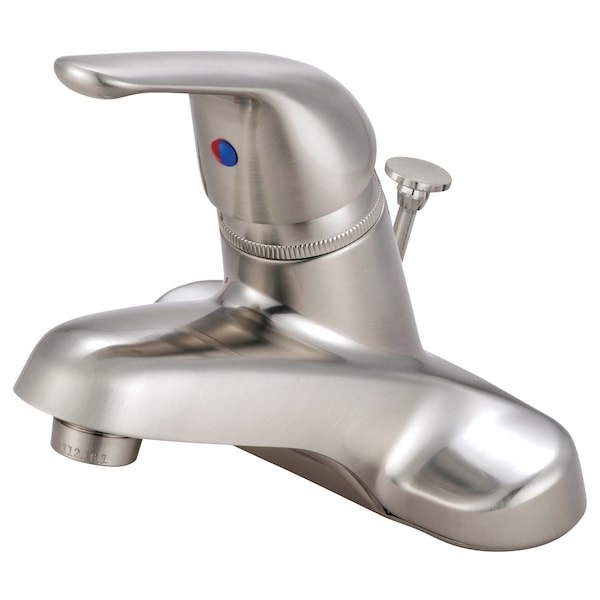 4" Centerset Bathroom Faucet, Brushed Nickel
